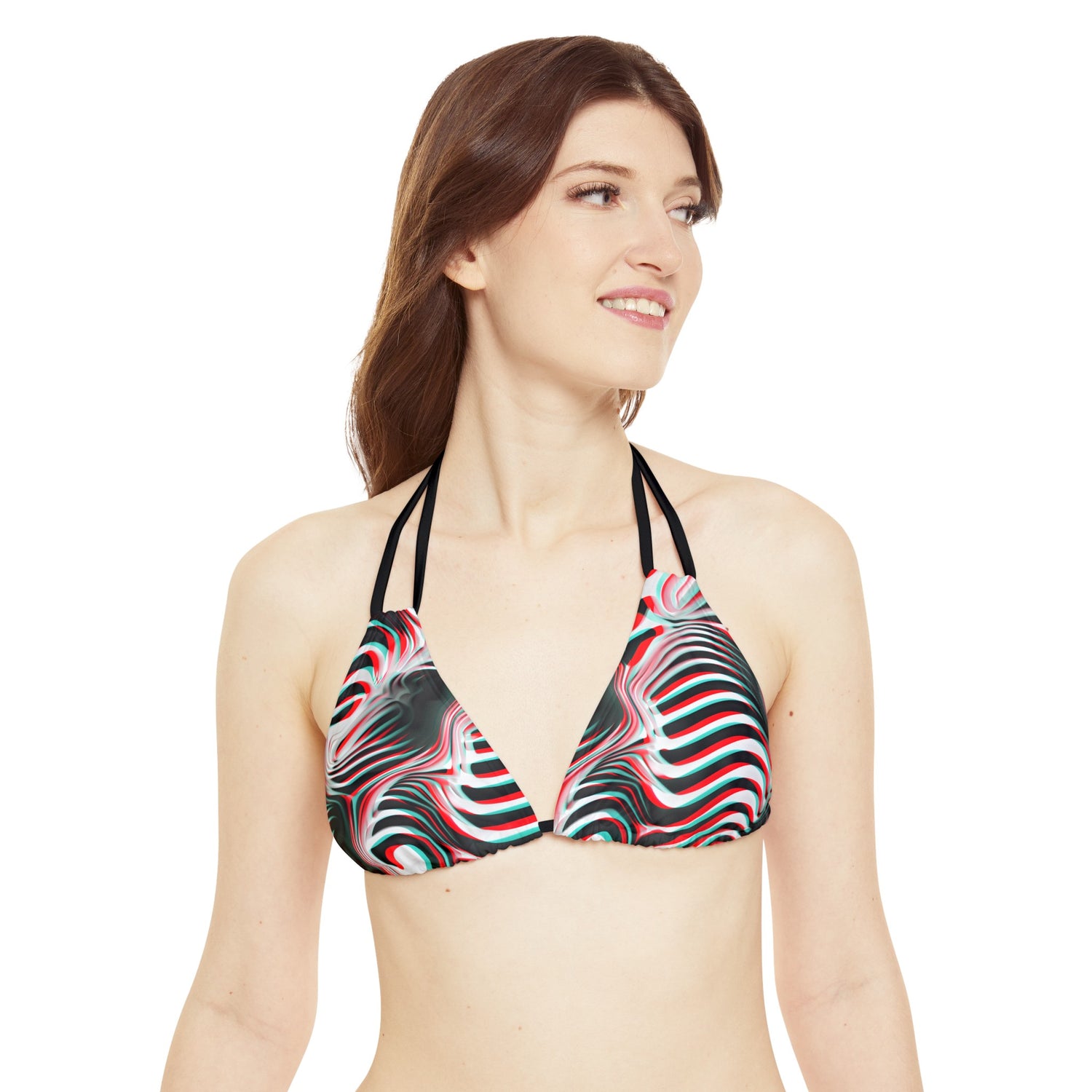 Zebra 3D Bikini Top