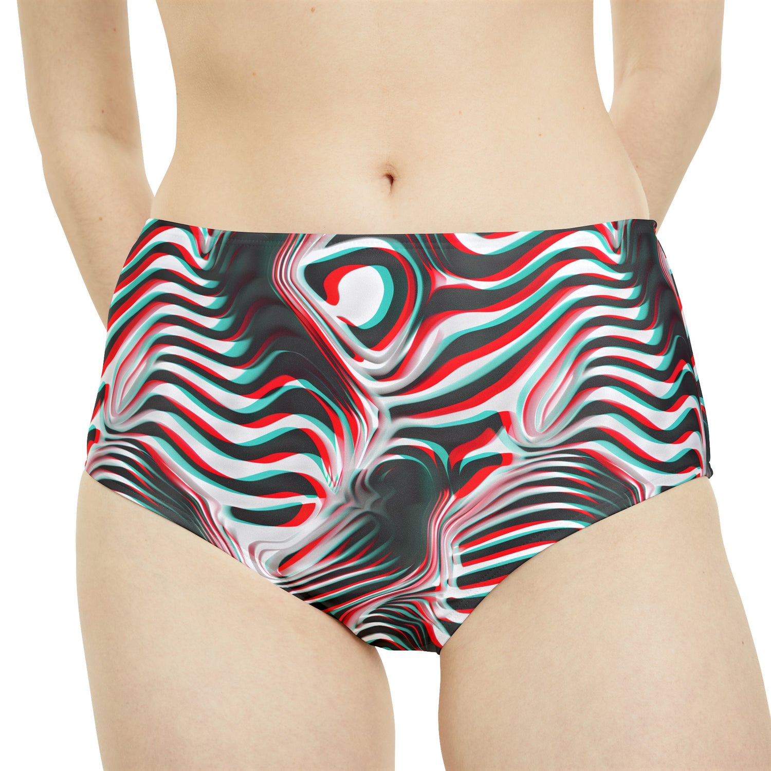 Zebra 3D High-Waist