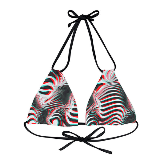 Zebra 3D Bikini Top