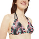 Zebra 3D Bikini Top