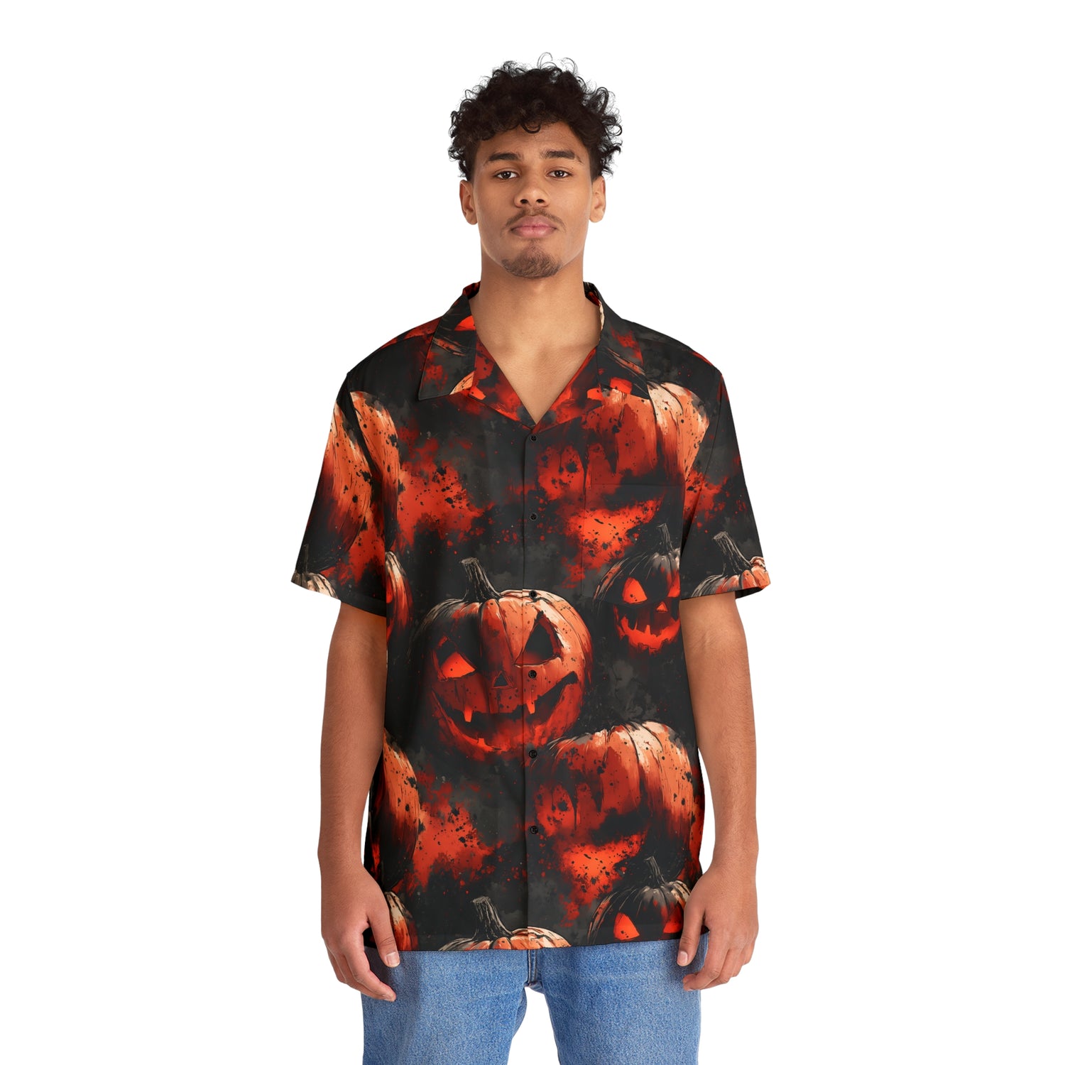 Evil Pumpkin Hawaiian Tee